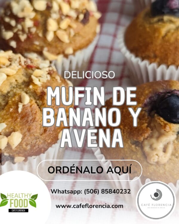 Muffin de banano y avena