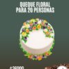 Queque Floral para 20 personas