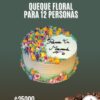 Queque floral 12 personas