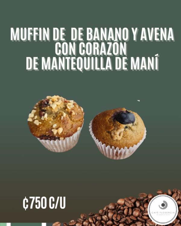 Muffin de banano y avena