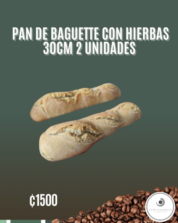 Pan Baguette a las hierbas