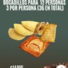 Bocadillos para 12 personas