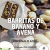 Barritas de banano, avena y chocolate