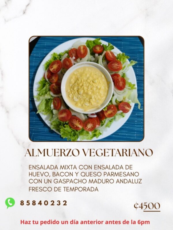 almuerzo vegetariano